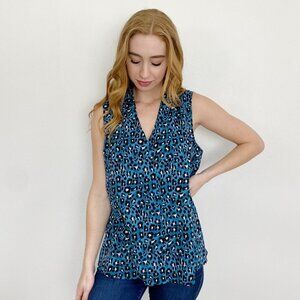 VAN HEUSEN Leopard Printed Blouse XL Top